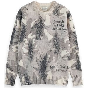 Scotch & Soda - Printed Dropped Shoulder - Trui