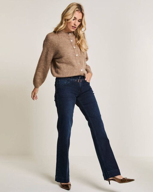 Para Mi - Jeans Eve (Belt) Daily Denims - Donker - Dames