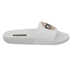 Dolce & Gabbana - Kids Slides - Badslippers - Wit