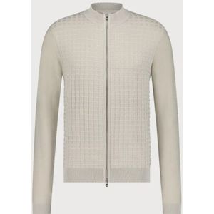 Blue Industry - Structuur Gebreid Rits Vest - Uni Kleur