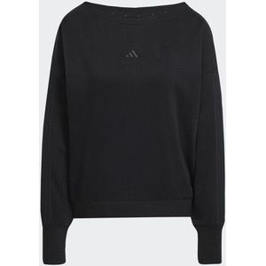 adidas - Sweatshirt - Zwart - Franse Badstof - Normale Pasvorm