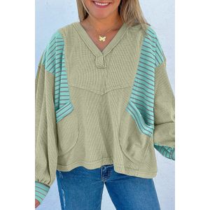 Lange Mouw Gestreepte Zaktop