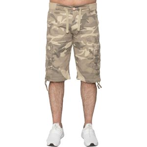 Enzo - Camo Combat Cuffed Shorts - Korte Broek