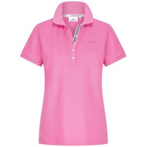 Polo Shirt - Korte Mouwen - Stippenprint - Katoenmix