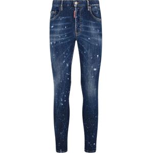 Dsquared2, Heren, Jeans, Blauw, Maat: M Katoen,