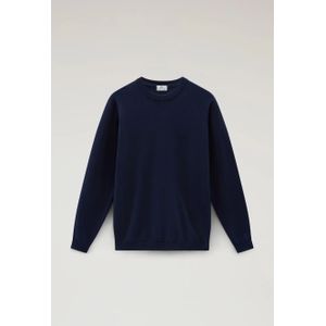 Woolrich Men logo crewneck melton