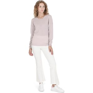 Crown Of Edinburgh Cashmere Damessweater Met Vierkante Hals Coe 0024 Roze