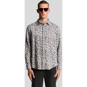 Lyle & Scott - Viscose Blend Floral Jacquard Shirt - Multicolor - Overhemd