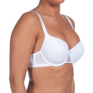 Nicole - Voorgevormde Beugelbh - Wit - Balconette bh's