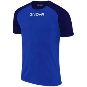 Givova - Capo - T-shirt - Zwart - 100% Polyester, Vochttransport, Geborduurd Logo