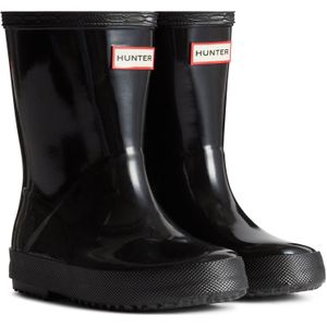Hunter - Kids First Gloss - Rubberen Regenlaarzen - Zwart