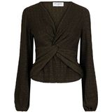 Lofty Manner Top lange mouw QL02.1 VERA Donker groen