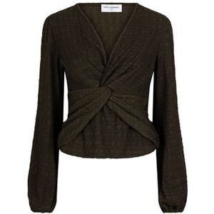 Lofty Manner Top lange mouw QL02.1 VERA Donker groen