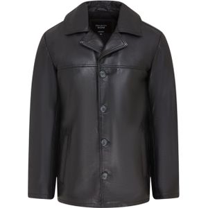 Loxton - Italiaanse Blazer - Zwart - Leren Blazer - 4 Knopen