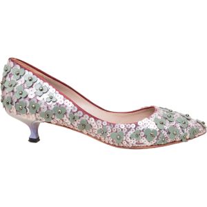 Loewe Bloemen Kralen Versierde Pumps - '20s