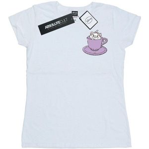 Li-cense Disney dames aristocats marie in cup borstprint katoenen t-shirt