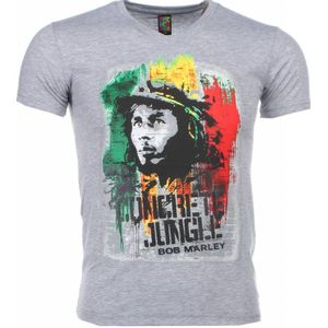 Local Fanatic T-shirt bob marley concrete jungle print