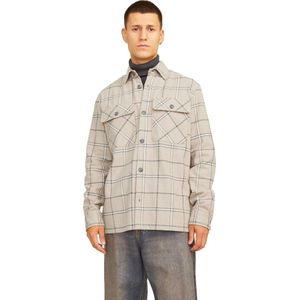 Jack & Jones Jprraymond melange check ls overshirt sn pure cash