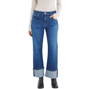 C.O.J. Denim - Astra Blue - Flare Broek - Mid Waist - Dameskleding