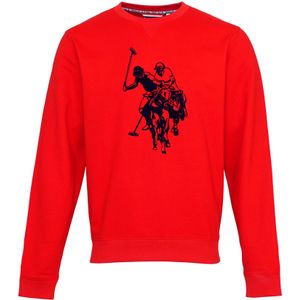 U.S. POLO ASSN. - Sweatshirt - Rood/Zwart - Lange Mouw