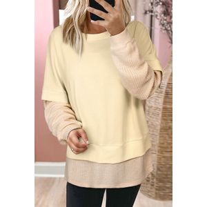 Gelaagde Lange Mouwen Sweatshirt