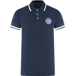 Aquascutum - Polo Shirt - Navy Blue - Geborduurd Embleem