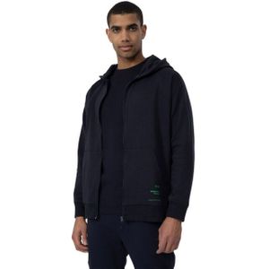 4F - Heren - Polycotton Full Zip Hoodie - Effen - Met Lange Mouwen