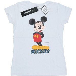 Li-cense Disney dames mickey mouse retro pose katoenen t-shirt