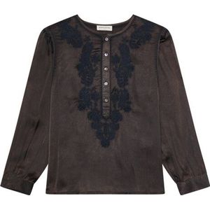 Maison Hotel - Blouse lange mouw - Donker Groen - CLOTILDE