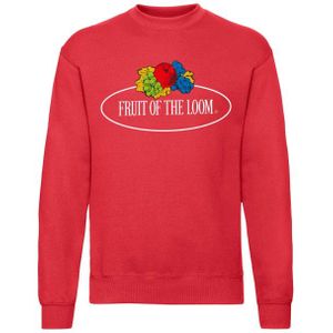 Fruit of the Loom - Vintage Sweatshirt - Grijs - Katoen - Met Logoprint