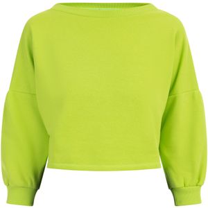 Mymo - Sweatshirt - Kalk - Dames - Cropped Vorm - Zachte Katoenmix