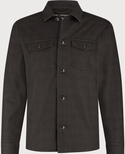Blue Industry Het ruitmotief overshirt met knoopsluiting |