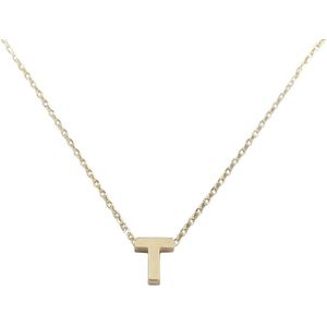 Christian Gouden ketting met t hanger