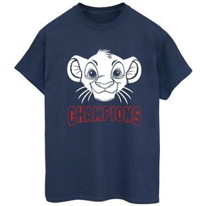 Li-cense Disney dames the lion king simba gezicht champion boyfriend t-shirt