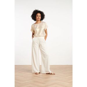 Smashed Lemon - S25369 - Top - Lichtgoud - Korte Mouwen - Ronde Hals