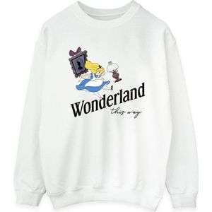 Li-cense Disney dames alice in wonderland this way sweatshirt