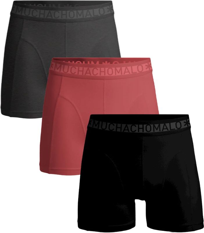 Muchachomalo Heren 3-pack boxershorts effen