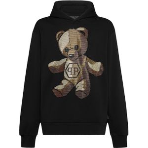Philipp Plein - Hooded Sweatshirt Teddy - Zwart - Katoenfleece