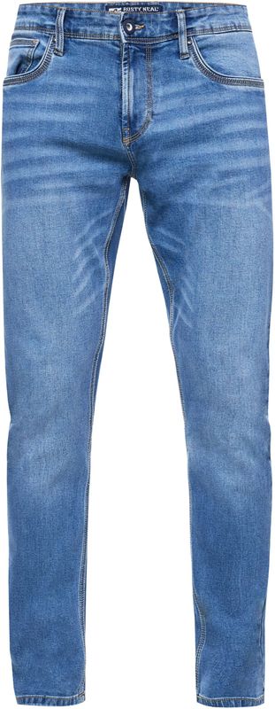 Rusty Neal - MELVIN - Jeans - Blauw - Slim Fit - Katoen Stretch