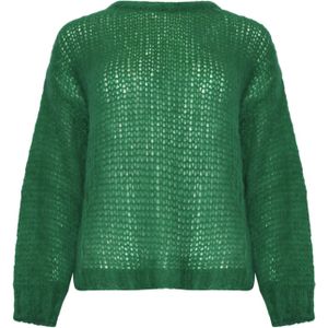 Delta gebreide trui in groen