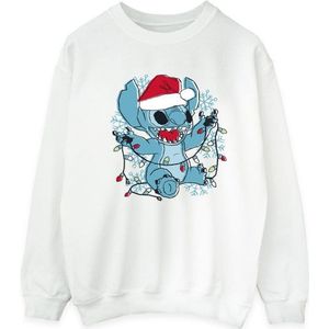 Li-cense Disney heren lilo and stitch kerstlichtjes schets sweatshirt