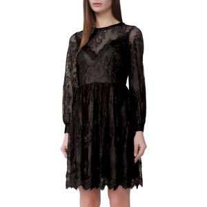 Lace Skater -jurk en hart halslijn