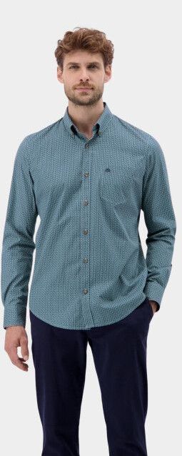 Lerros - Casual Hemd - Blauw - Lange Mouw - 2591155/429