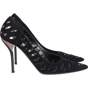 Jimmy Choo Lasercut Romy Pumps Zwart Suède