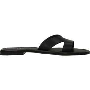 Leren Slip-on Sandalen