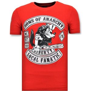 Local Fanatic T-shirt met opdruk sons of anarchy print