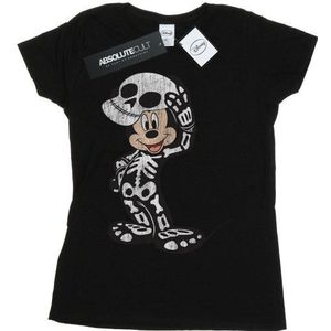 Li-cense Disney dames mickey mouse skeleton katoenen t-shirt