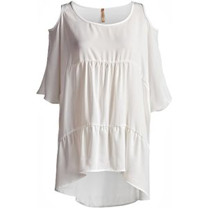 Tuniek met ongelijke zoomlijn