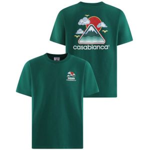 Casablanca Heren montagne ondulée t-shirt