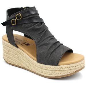 Blowfish - Lacey - Sandaal - Zwart Denim - Enkelhoog - Hoge Hak